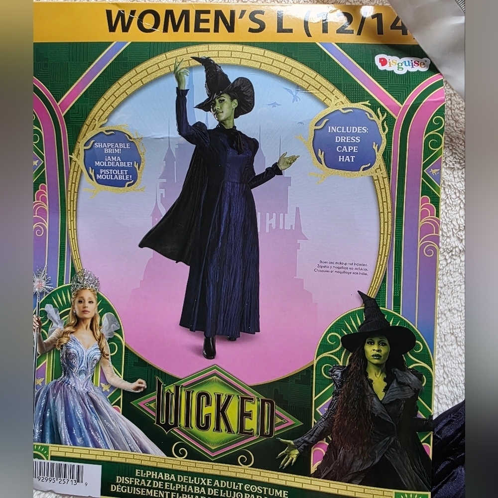 New Wicked for good Elphaba Deluxe Adult Costume Costume, cosplay dress, L 12/14 - Picture 9 of 9